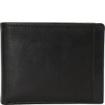 Mancini 8700852-Bk RFID Secure Men's Billfold with Removable Passcase Wallet, Black, Under Seat