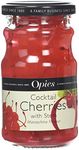 Opies Red Marachino Cocktail Cherries with Stem 225g Jar - Marachino Cherries for Cocktails