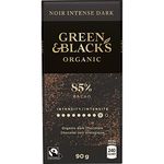 GREEN & BLACKS Organic 85% Dark Chocolate, 90 GR