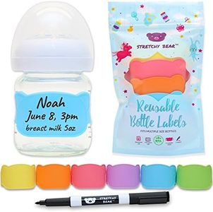 Baby Bottle Labels for Daycare, 6 Pcs (Multi-Color)