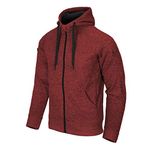 Helikon-Tex COVERT TACTICAL HOODIE (FULLZIP) RED MELANGE L/Regular