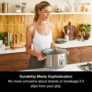Morphy Richards 6.5L Aluminium Slow Cooker – Sear & Stew, Stainless Steel