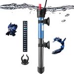 PYPABL 25W 50W 100W 200W 300W Aquarium Heater, Submersible Glass Heater for 10L-300Litres Fish and Turtle Tank (100W for 40-100L)