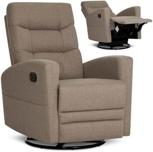 Dream On Me Chatham Deluxe Nursery Glider Recliner, Amazon Exclusive, Light Truffle