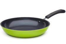 12" (30 cm) Green Ceramic Frying Pan by Ozeri – 100% PTFE, PFAS, APEO, GenX, NMP and NEP-Free German-Made Coating