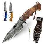 10" Handmade Damascus Hunting Knife