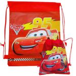 IsVi Car Cartoon Drawstring Sack Bag (Set of 12), Birthday Return Gifts for Kids, Adorable Dori Sack Bags for Boys Girls, Kids Birthday Gifts (12)