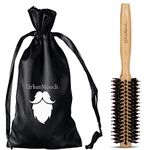 UrbanMooch Round Boar & Nylon Bristle Hair Brush For Blow Drying, Boar Bristle Round Hairbrush For Quick Blowout, Add Shine/Volume, Styling, Curling, And Straightening