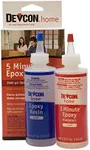 Devcon Epoxy, 5 Minute Epoxy, 2 Bottles Net 8.5 fl oz (250ml)