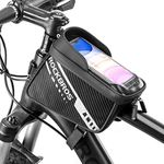 ROCKBROS Bike Phone Front Frame Bag Top Tube Bike Bag Bicycle Handlebar Bag Cell Phone Holder Mount Bag Cycling Accessories Storage Pouch for Phone Below 7.2”