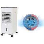 Beldray COMBO-8691 Mobile Air Conditioner & 6 L Air Cooler – Personal Space Cooler with Essential Oil Diffusion, Freezer Ice Rings, Digital Home Humidifier Unit for Cool Air Flow, Both with 3 Speeds