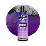 Crazy Color Purple Shampoo for Purple Hair | Maintain, Refresh and Color Protect Purple Hair | For All Purple Hair Types: Lilac, Violet, and Pastel Blue. Vegan, Cruelty & Sulphate Free, 250ml