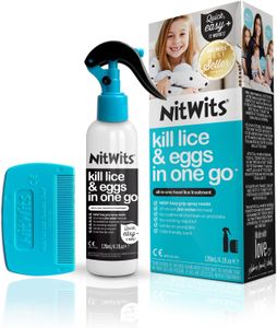 NitWits Head Lice Treatment Spray – Fast-Acting, Easy Application