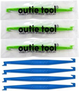 Outie Tool | 2 in 1 Clear Aligner Invisible Braces Removal Tool | Retainer Remover | Patented Design | 1 Pack Contains 7 Tools (Blue/Green, Pack of 7)