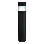 National Lighting IP65 Rated Bollard Light Outdoor Driveway Patio Mains LED Bollard Lights, Textured Black Paint Finish Lamp Post 980mm, 12.3W 240V LED ES E27 (Not Included)