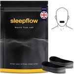 sleepflow Mouth Tape for Sleeping | 60 x Sleep Tape, Snoring Aid, Anti-Snoring Aid for Improved Nasal Breathing, Hypoallergenic Adhesion (60 Strips)