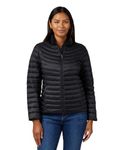 32 Degrees Women's Ultra-Light Down Packable Jacket | Layering |Semi-Fitted | Zippered Pockets | Water Repellent, Black, XX-Large