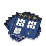 DOCTOR WHO 6.5" TARDIS Paper Napkins, Set of 20