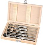 Draper 40406 Hollow Square Mortice Chisel and Bit Set, 5 Pieces , Blue