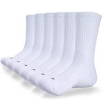 coskefy Sports Socks Thick Cushion Walking Socks Thermal Crew Athletic Socks for Outdoor Work Hiking Trainer (6 Pairs)