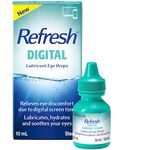 REFRESH Digital Eye Drops Ophthalmic Solution, Dry Eye Relief, Digital Screen Time, Digital Fatigue - 10ml