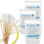 Bamboostick® - Pack of 50 Bamboo cotton buds for Medium and Large Dogs – Ear cleaner for cleaning animals ears – Easy to use – 100% Natural - Designed by a French vet (1)