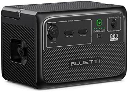 BLUETTI Expansion Battery B80, 806Wh LiFePO4 Battery Pack for Power Station AC60, DC Power Source w/ 100W USB-C, Extra Battery for Outdoor Camping, Off-grid, Power Outage