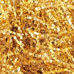 TCAIRG Gold Crinkle Cut Paper Shred Filler (1/2 LB) for Gift Wrapping and Basket Filling - Shredded Paper for Gift Box, Box Confetti Shredded, Box Stuffing