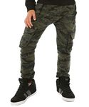 Verbelato Boys Camouflage Trousers Pants Cargo Joggers Casual for Kids hk387 Khaki 7 Years