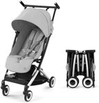 Cybex Libelle 2 Travel pockit Baby Stroller - Lightweight Carry-On Travel Stroller for Airplane with One-Hand Recline, Compatible with CYBEX Car Seats, Fog Grey