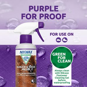Nikwax Nubuck & Suede Proof Spray – 300ml Waterproofing