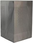 Sturdy Essentials Rectangle Commercial Trash Can Open Top Steel Outdoor Bin