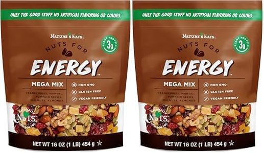 Nature's Eats Nuts for Energy Mega Trail Mix, Oz Assorted 16 Ounce (Pack of 2)