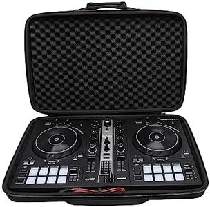 XANAD Black Case for Pioneer DJ DDJ-FLX4 2-deck or Hercules DJControl Inpulse 300 MK2 DJ Controller - Protective Carrying Storage Bag