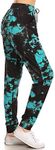 Leggings Depot Premium Jogger Women's Popular Print Solid High Waist Track Pants(S-XL) (Ocean Deep, Small)