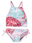 Kanu Surf Little Girls' Daisy Halter Tankini Beach Sport 2-Piece Swimsuit, Pink, 6