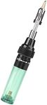 Cordless Butane Soldering Iron, Soldering Pen,Gas Blow Torch Butane Soldering Iron Gun Welding Tool,for Electronics Soldering (Green)