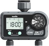RAINPOINT Programmable Water Timer for Garden Hose, Hose Time with Rain Delay & Manual Watering, Sprinkler Timer for Yard, 2 Outlet