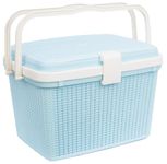 Nayasa Rope Picnnic Multi Utility Shelf Picnic Basket/Toy & Baby Cloth Storage/Shopping Basket
