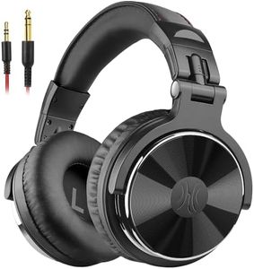 OneOdio Wired Over Ear Headphones Hi-Res Studio Monitor & Mixing DJ Stereo Headsets with 50mm Drivers and 1/4 to 3.5mm Jack for AMP Computer Recording Podcast Keyboard Guitar Laptop - Black