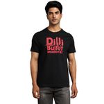 Royal Enfield Delhi Tshirt Black 1.17 M 2XL | 100% BCI Cotton | Regular Fit | Crew Neck T-Shirt | Discharge Print | Graphic at The Front and Back Reads ‘Dilli Bullet Wallon Ki’