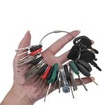 Solarhome 42 Keys Heavy Equipment Key Set Construction Ignition Key Set for Case Cat Komatsu John Deere JCB Volvo Excavator Key Heavy Equipment Master Key Set