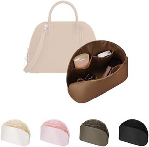 Handmade Purse Organizer for Hermes Bolide 45 Bag, KINGS IN BAG Satin Bag Organizer Insert Fits Bolide 45, Portable Bag Insert with Multiple Pockets for Storage Items(Gold, Bolide 45)