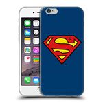 Head Case Designs Officially Licensed Superman DC Comics Classic Logos Soft Gel Case Compatible With Apple iPhone 6 / iPhone 6s