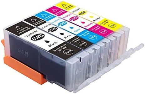 Myink Compatible 650xl 651xl Ink Cartridges, PGI-650 XL Cli-651 XL Ink Replacement for PIXMA MG5460 MG5560 MG6360 MG6460 MG7160 MG7260 IP7260 IP8760 IX6860 MX726 MX926 Printer(5-Pack)