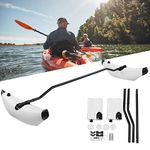 Kayak Stabilizer, Kayak Outrigger Kit, Inflatable Kayak Stabilizer Boat Accessory Paddle Float Canoe Boat Accessory for Inflatable Kayak Outdoor(White)