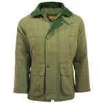 Game Mens Light Derby Tweed Hunting Shooting Jacket Coat - D35 Green