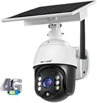 BOAVISION Wireless Security Camera Outdoor with Cellular 4G Network Solar Battery, Home Video Surveillance System, PIR Radar Motion Detection, Full-Color Night Vision 2-Way Audio, Pan Tilt, IP65