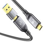 GiGimundo USB4.0 Data Cable 1M, 40Gbps Transfer, 24V/5A 100W Charging, 8K 60Hz Video, Thunderbolt 3/4 Compatible, USB-C to USB-C Cable for Type-C Monitor, MacBook, XPS, iPad Pro, and More, Black