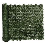 Artificial Faux Ivy Privacy Fence, 300 * 100cm Artificial Hedge Faux Ivy Vine Leaf Greenery Wall Screen, Decorative Trellis Fence Covering for Outdoor Porch Garden Patio